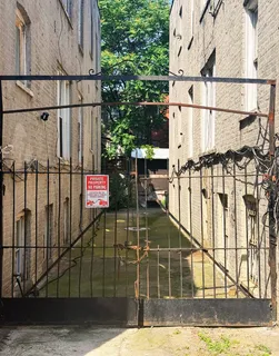 a view of outdoor space with garden