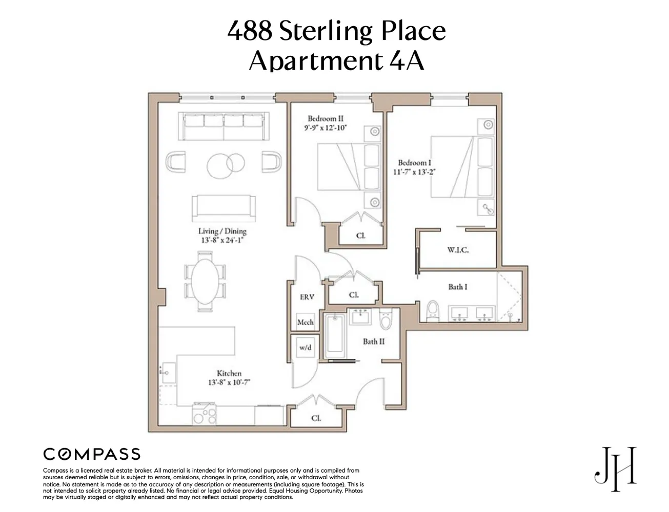 $1,895,000 | 488 Sterling Place, Unit 4A | Crown Heights