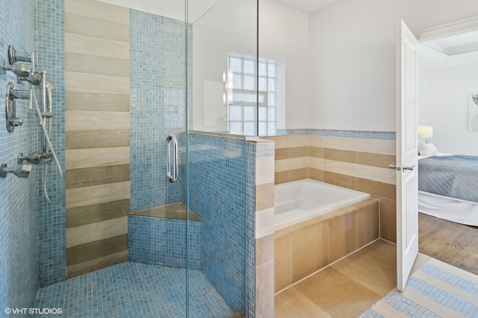 1227 East 46th Street, Unit 2E Chicago, IL 60653 - Photo 11 of 16 a bathroom with a shower and a sink