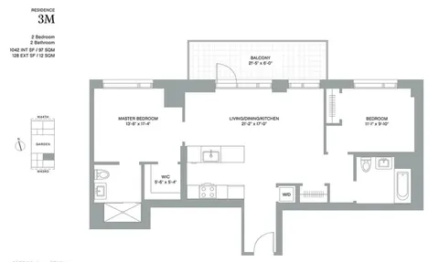 $1,500,000 | 505-513 West 43rd Street, Unit 3M | Hell's Kitchen