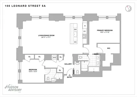 $4,295,000 | 108 Leonard Street, Unit 5A | TriBeCa