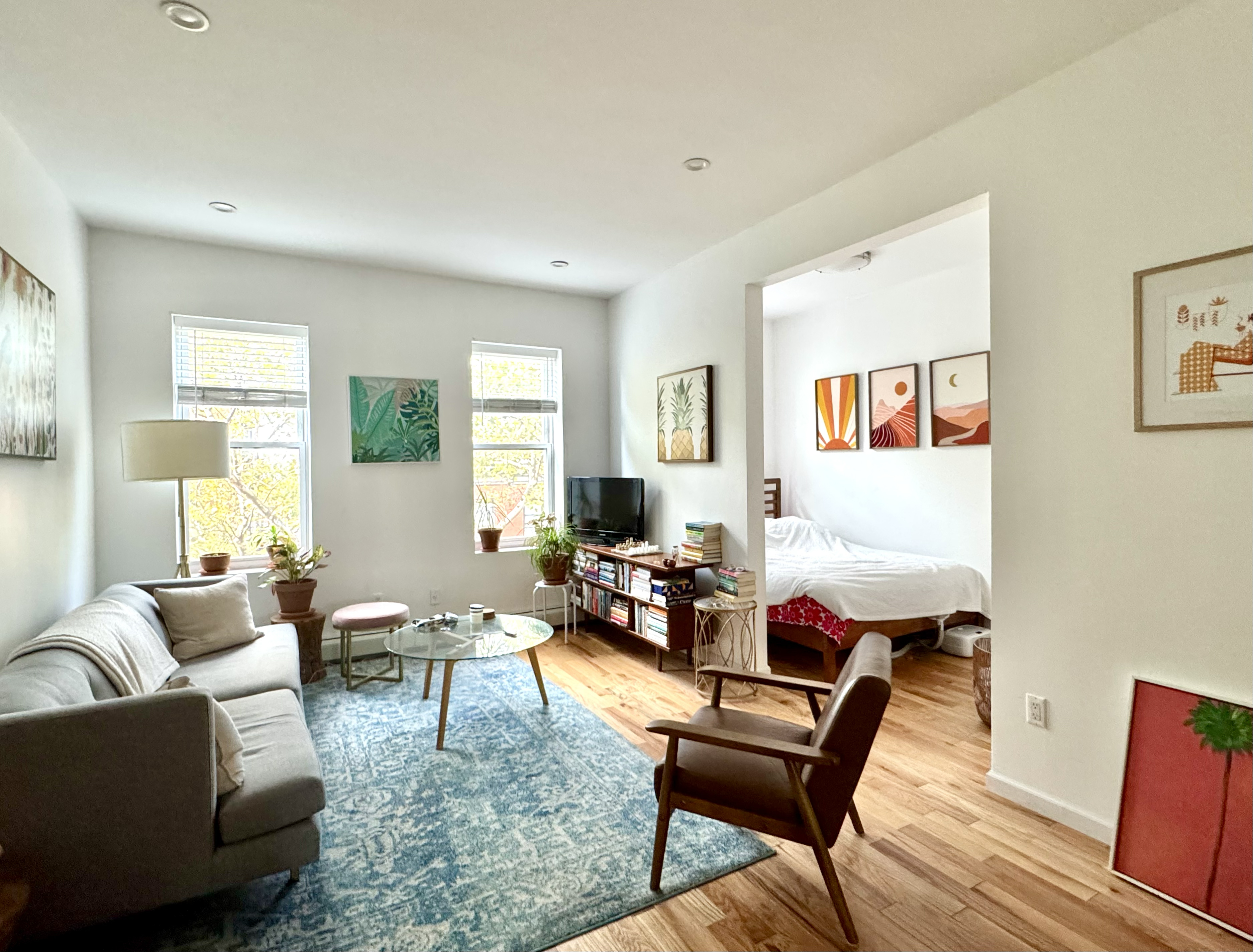 175 Luquer Street, Unit 4 Brooklyn, NY 11231 - Photo 2 of 21 a living room with furniture and wooden floor