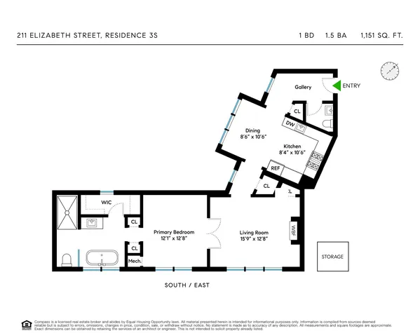 $3,500,000 | 211 Elizabeth Street, Unit 3S | NoLita