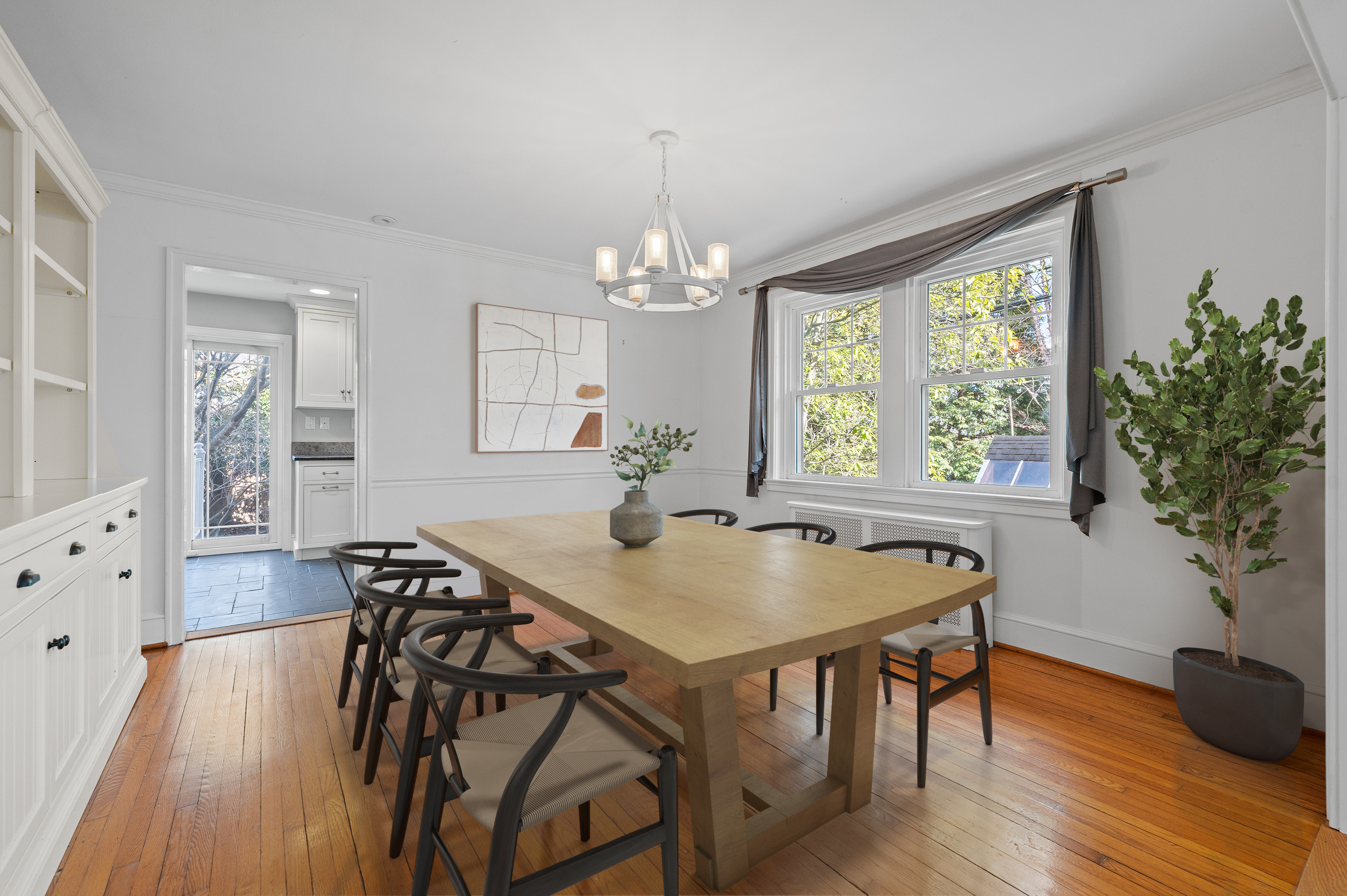 201 West Avenue Wayne, PA 19087 - Photo 7 of 26 a view of a dining room with furniture window and wooden floor