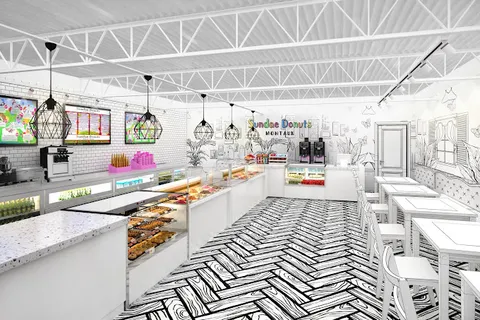 a kitchen with stainless steel appliances kitchen island granite countertop a sink and cabinets