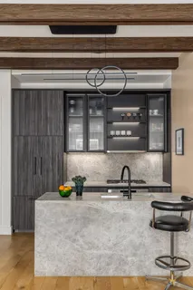 a view of a kitchen counter top