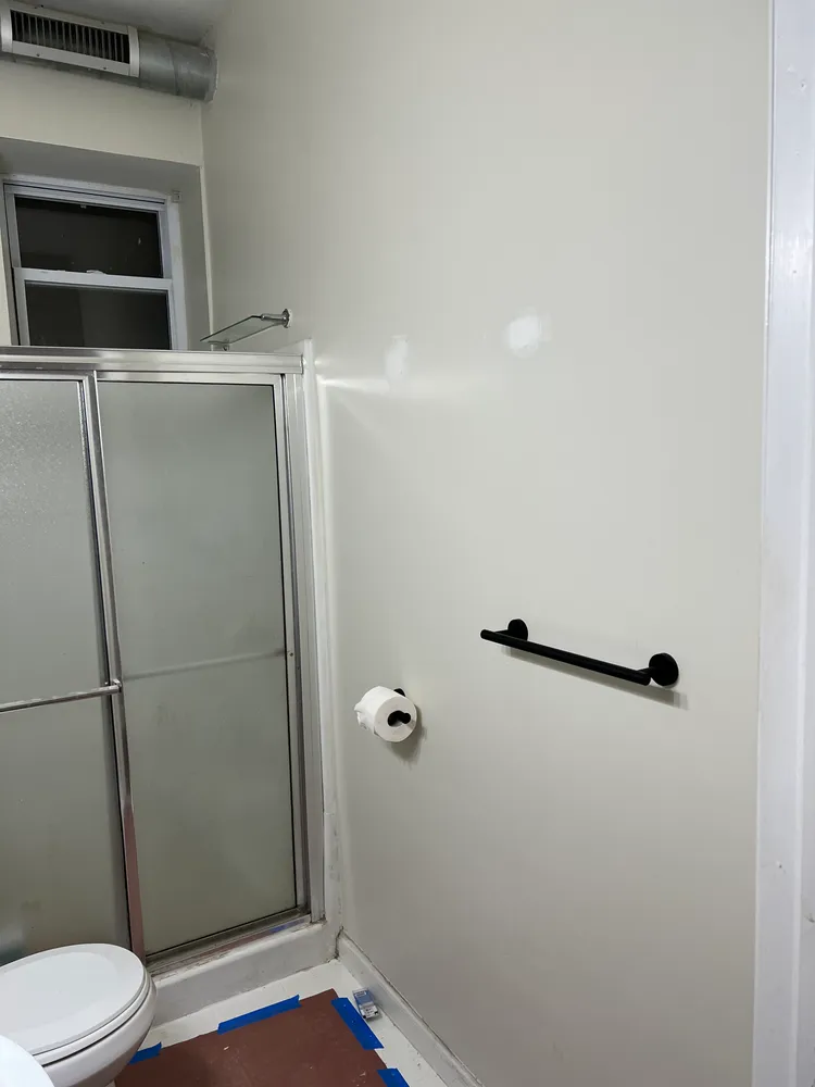 a view of bathroom with a shower