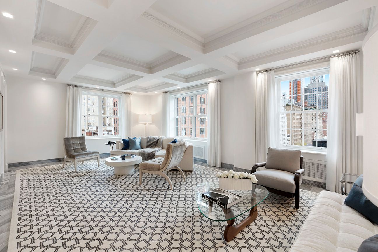 a living room with furniture or couch and a window