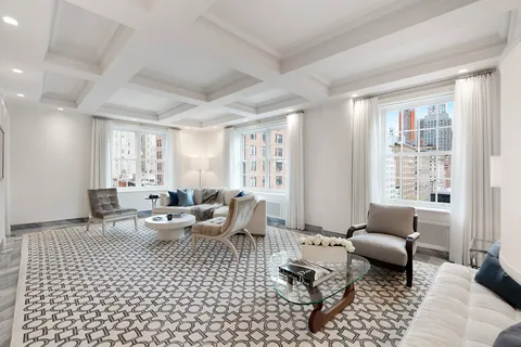 a living room with furniture or couch and a window