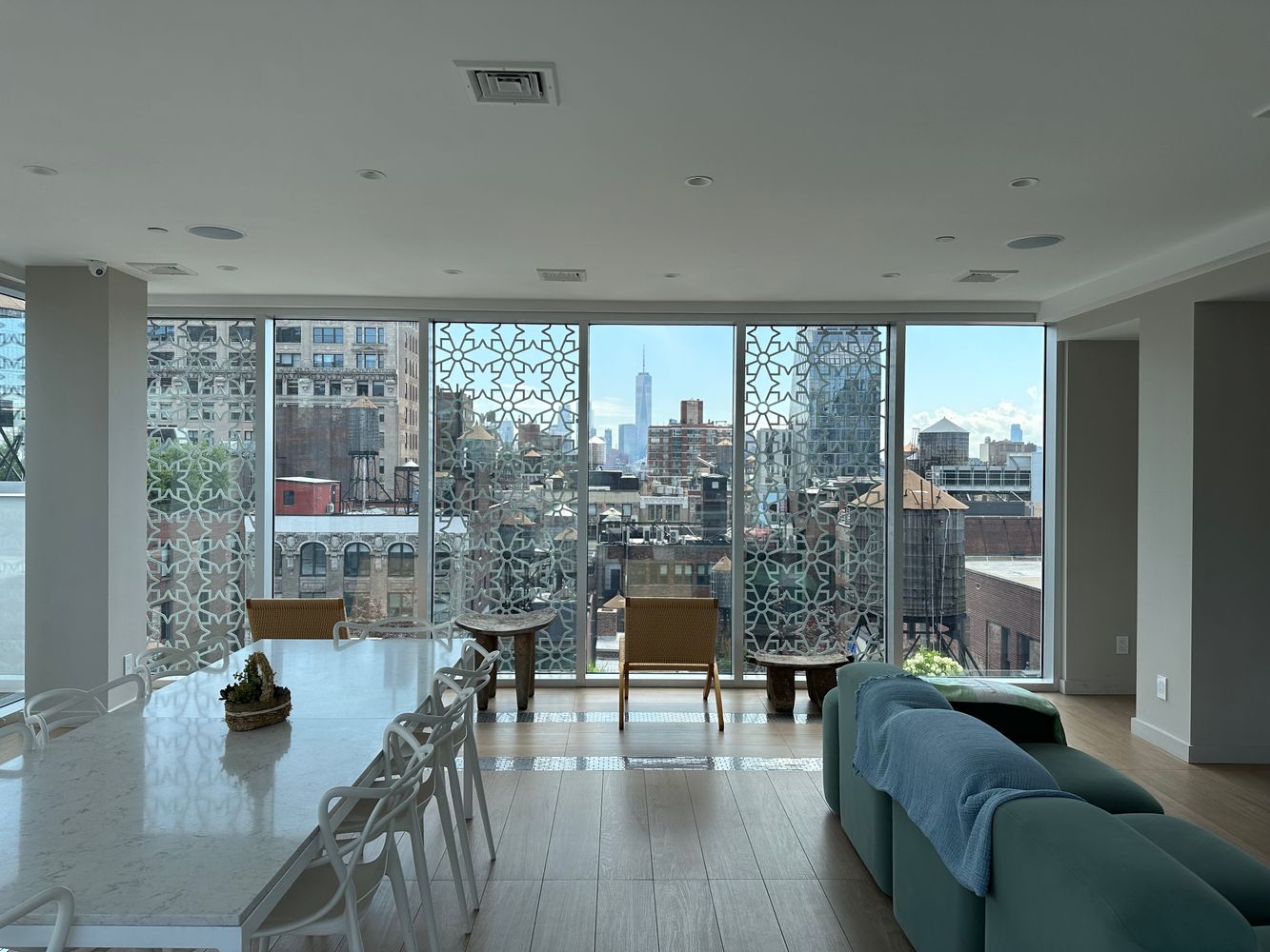 16 West 19th Street, Unit 8B Manhattan, NY 10011 - Photo 17 of 19 a living room with furniture and a large window
