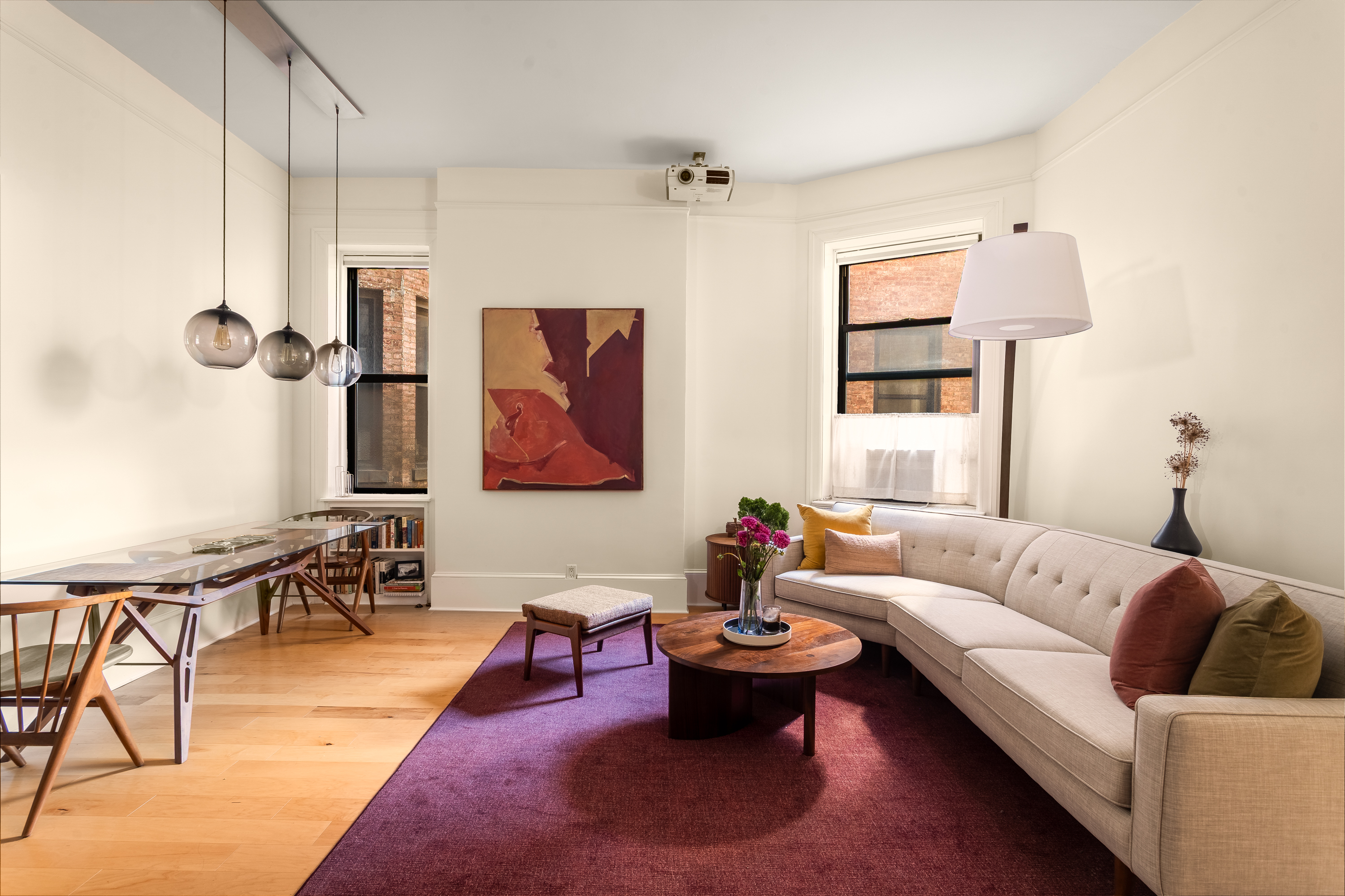 292 Riverside Drive, Unit 3C Manhattan, NY 10025 - Photo 2 of 9 a living room with furniture and wooden floor