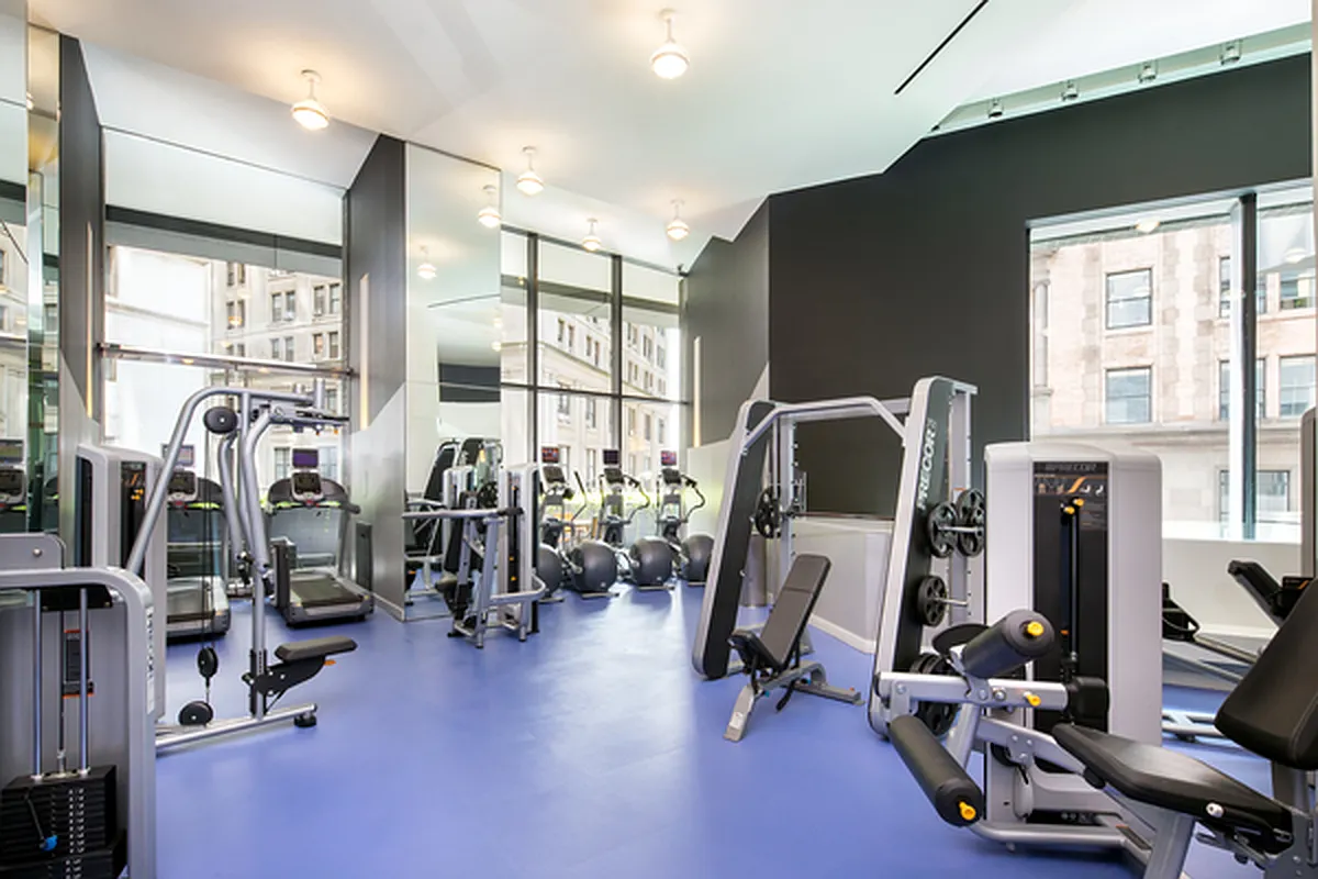 15 William Street, Unit 10C Manhattan, NY 10005 - Photo 10 of 15 a view of a room with gym equipment