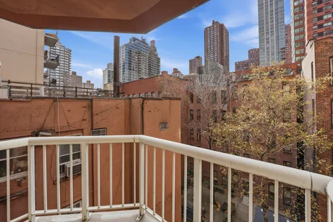 a view of a building from a city view