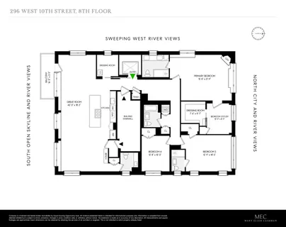 $6,000,000 | 296 West 10th Street, Unit 8S | West Village