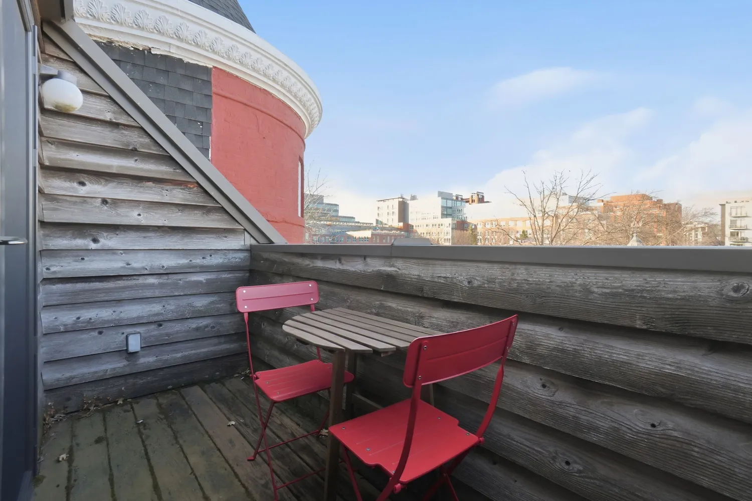 a view of a outdoor space with seating