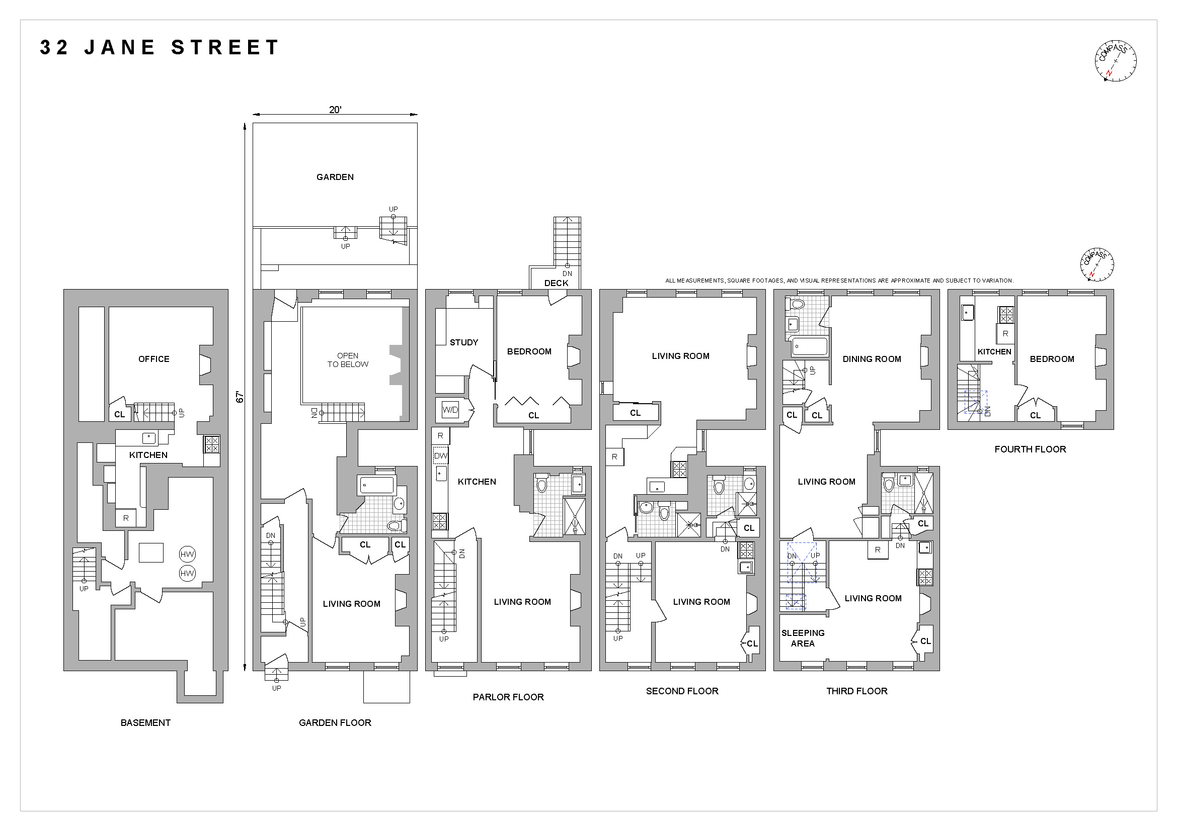 32 Jane Street Manhattan, NY 10014 - Photo 5 of 6 a black and white photo of a living room