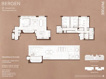 $4,625,000 | 323 Bergen Street, Unit PH706E | Boerum Hill