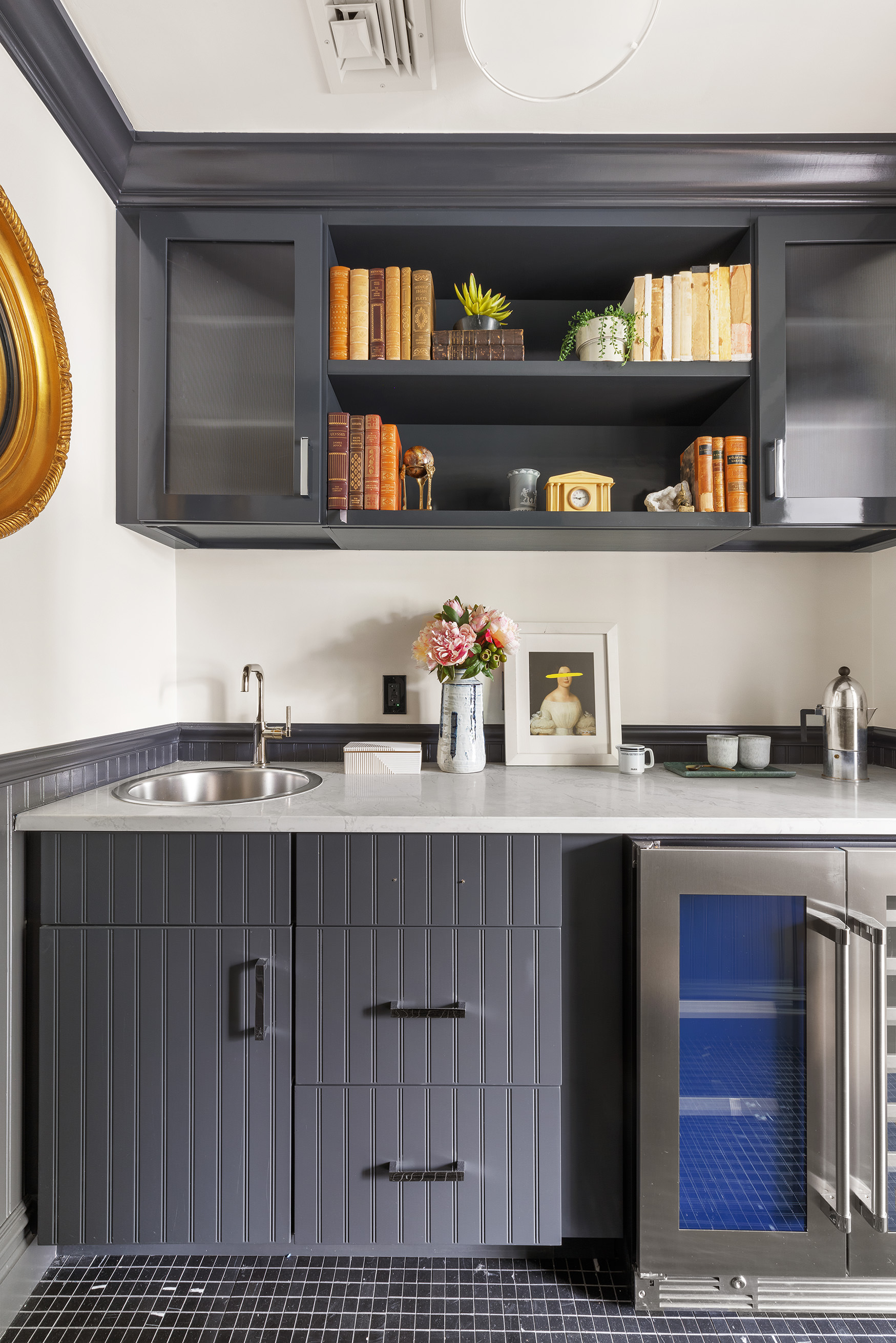 149 Kane Street Brooklyn, NY 11231 - Photo 15 of 26 a kitchen with a sink and a wooden floor