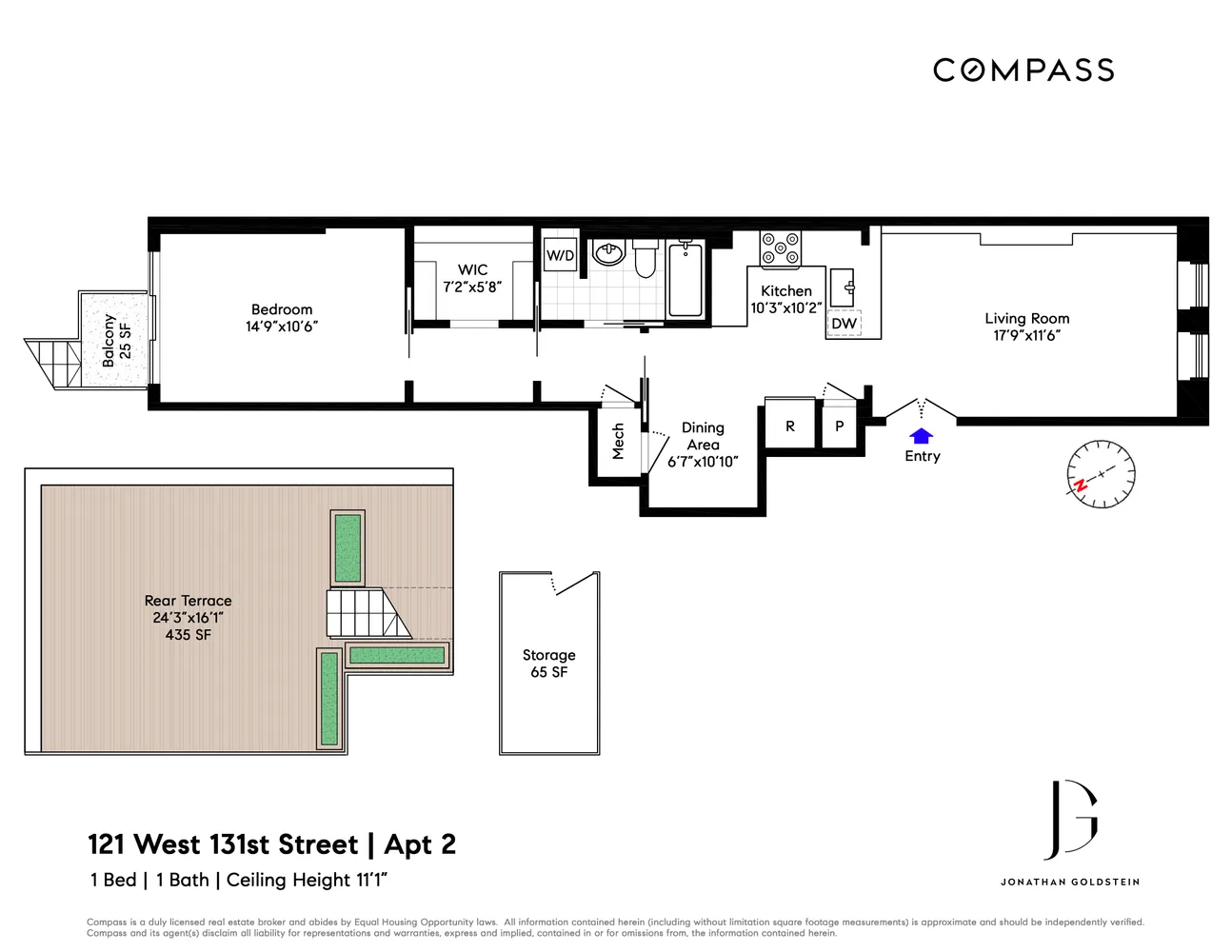 $975,000 | 121 West 131st Street, Unit 2 | Central Harlem