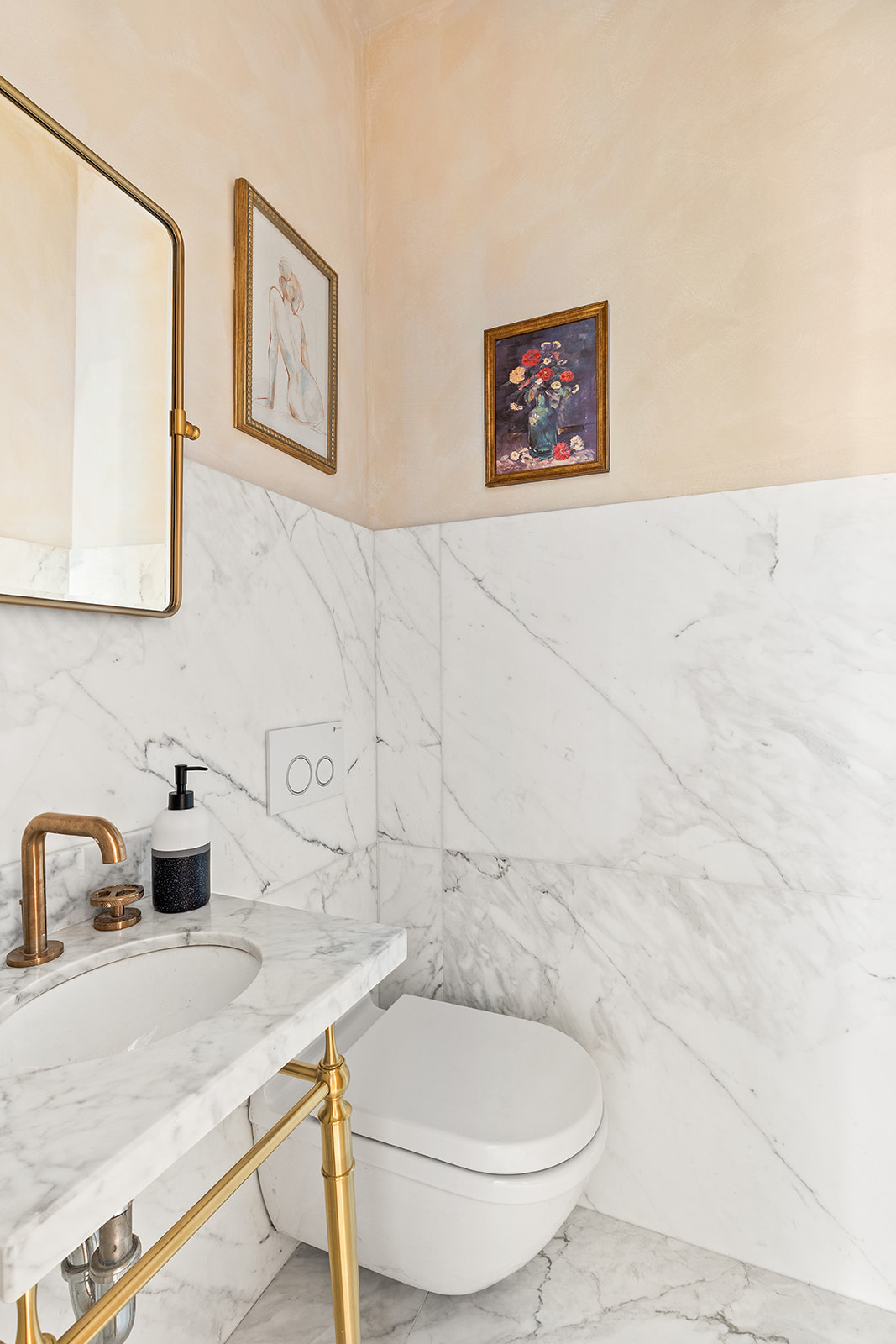 1220 Dean Street Brooklyn, NY 11216 - Photo 15 of 19 a bathroom with a sink and a mirror