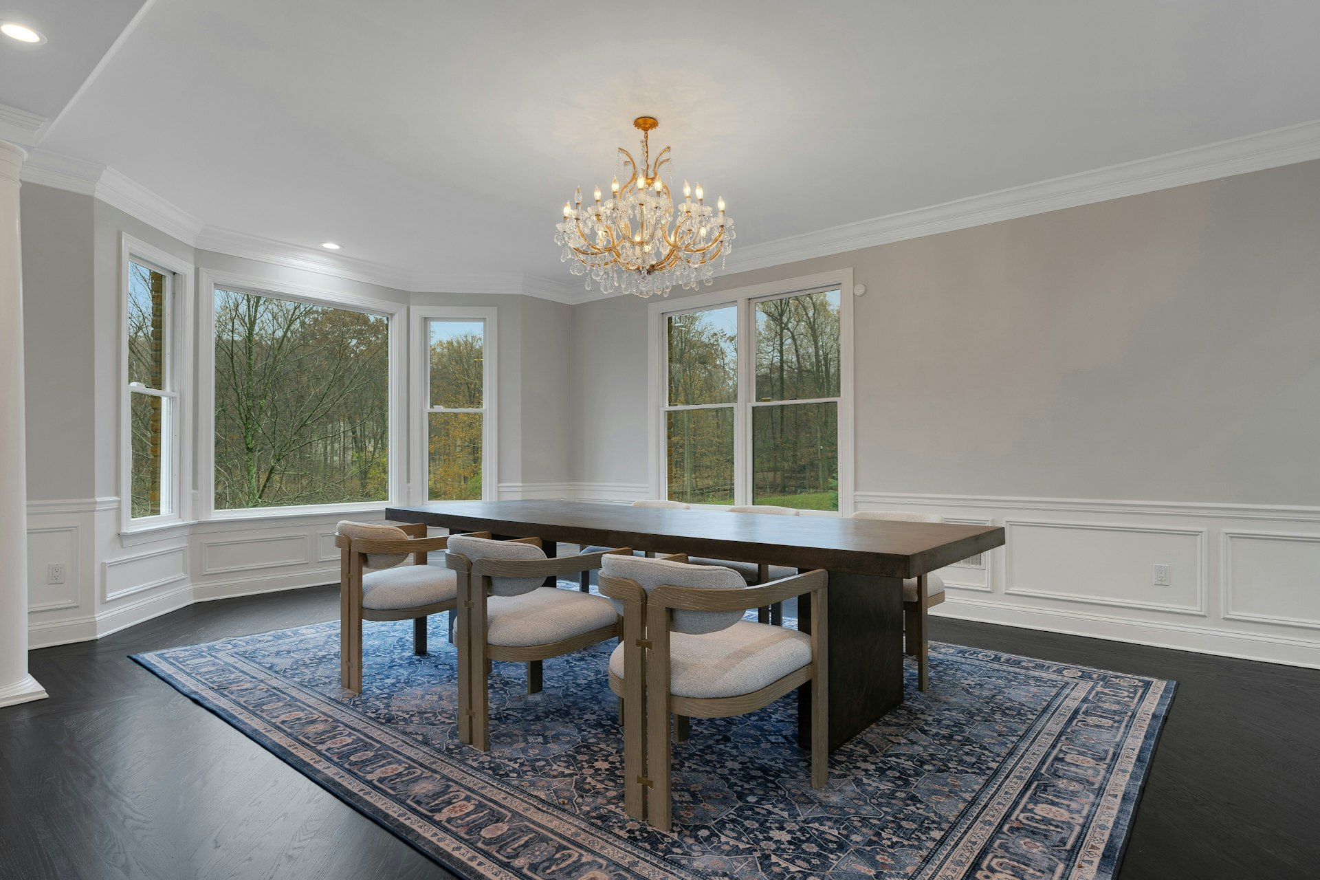 3 Kensington Court Warren, NJ 07059 - Photo 18 of 66 a view of a dining room with furniture window and outside view
