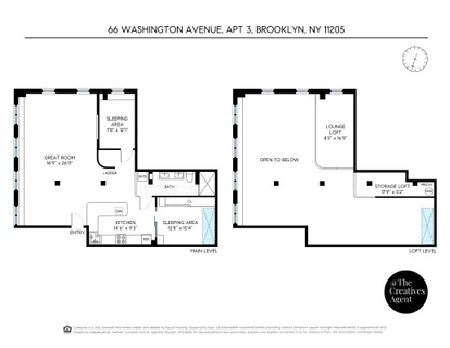 $1,665,000 | 66 Washington Avenue, Unit 3 | Clinton Hill