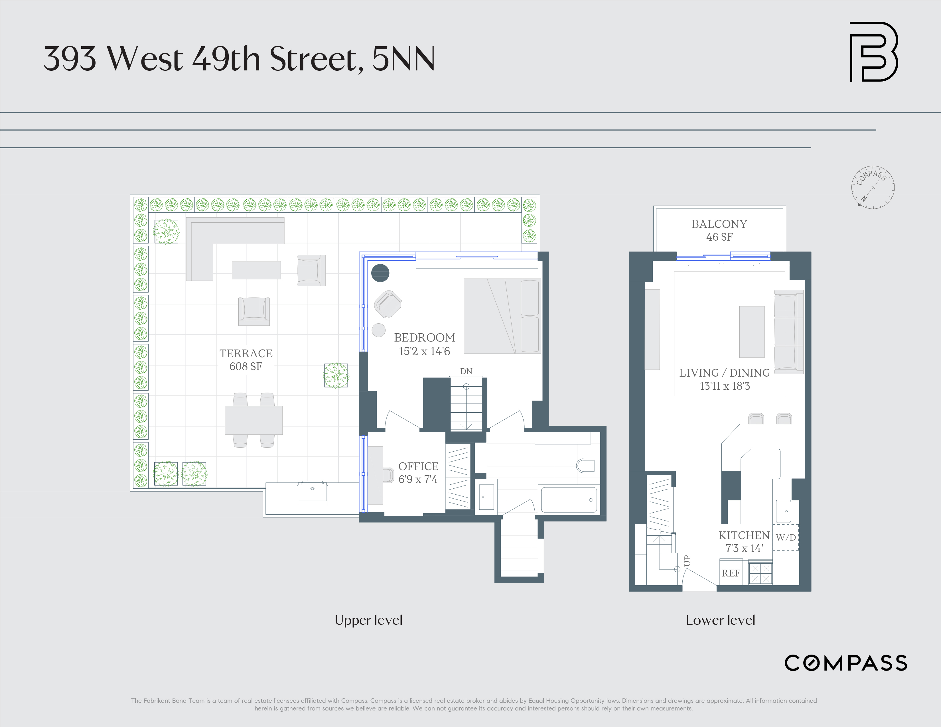393 West 49th Street, Unit 5NN Manhattan, NY 10019 - Photo 13 of 13 a picture of a bench in a white building