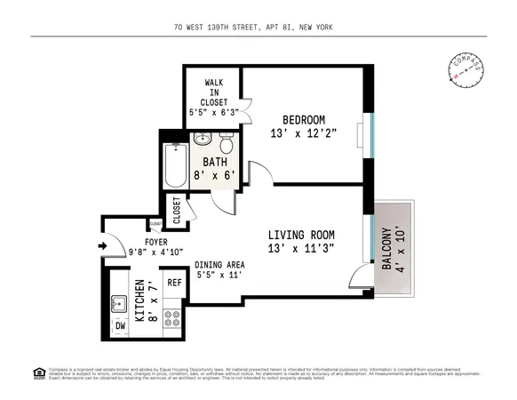 $698,000 | 70 West 139th Street, Unit 8I | Central Harlem