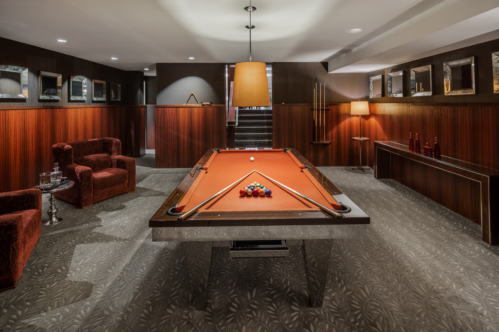 88 Greenwich Street, Unit 1605 Manhattan, NY 10006 - Photo 25 of 32 a room with furniture pool table and window