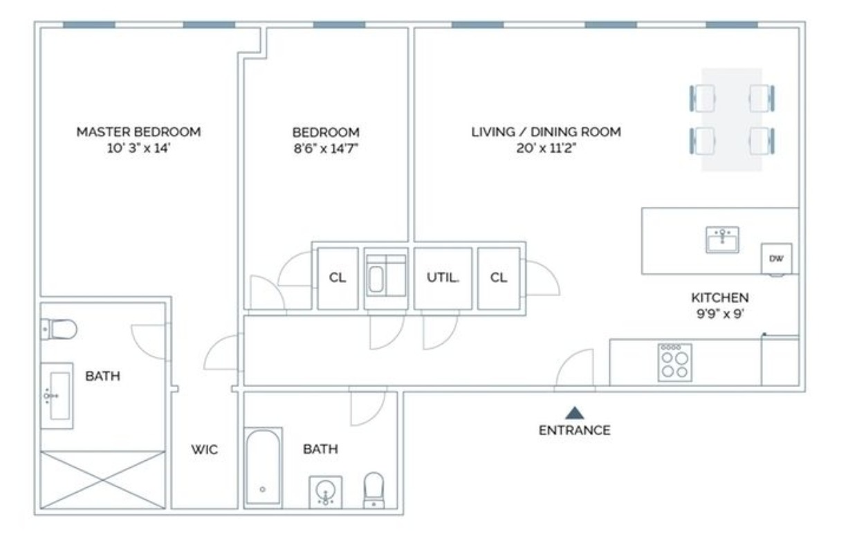 20 Broadway, Unit 501 Brooklyn, NY 11249 - Photo 8 of 8 a picture of a book and a white wall
