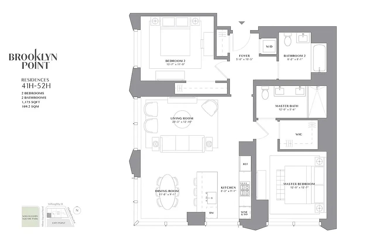 1 City Point, Unit 43H Brooklyn, NY 11201 - Photo 19 of 19 Gallery Image 19