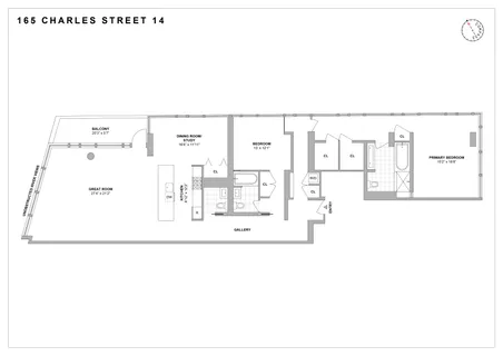 $7,995,000 | 165 Charles Street, Unit 14 | West Village