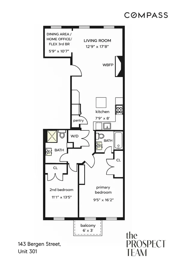 $1,650,000 | 143 Bergen Street, Unit 301 | Boerum Hill