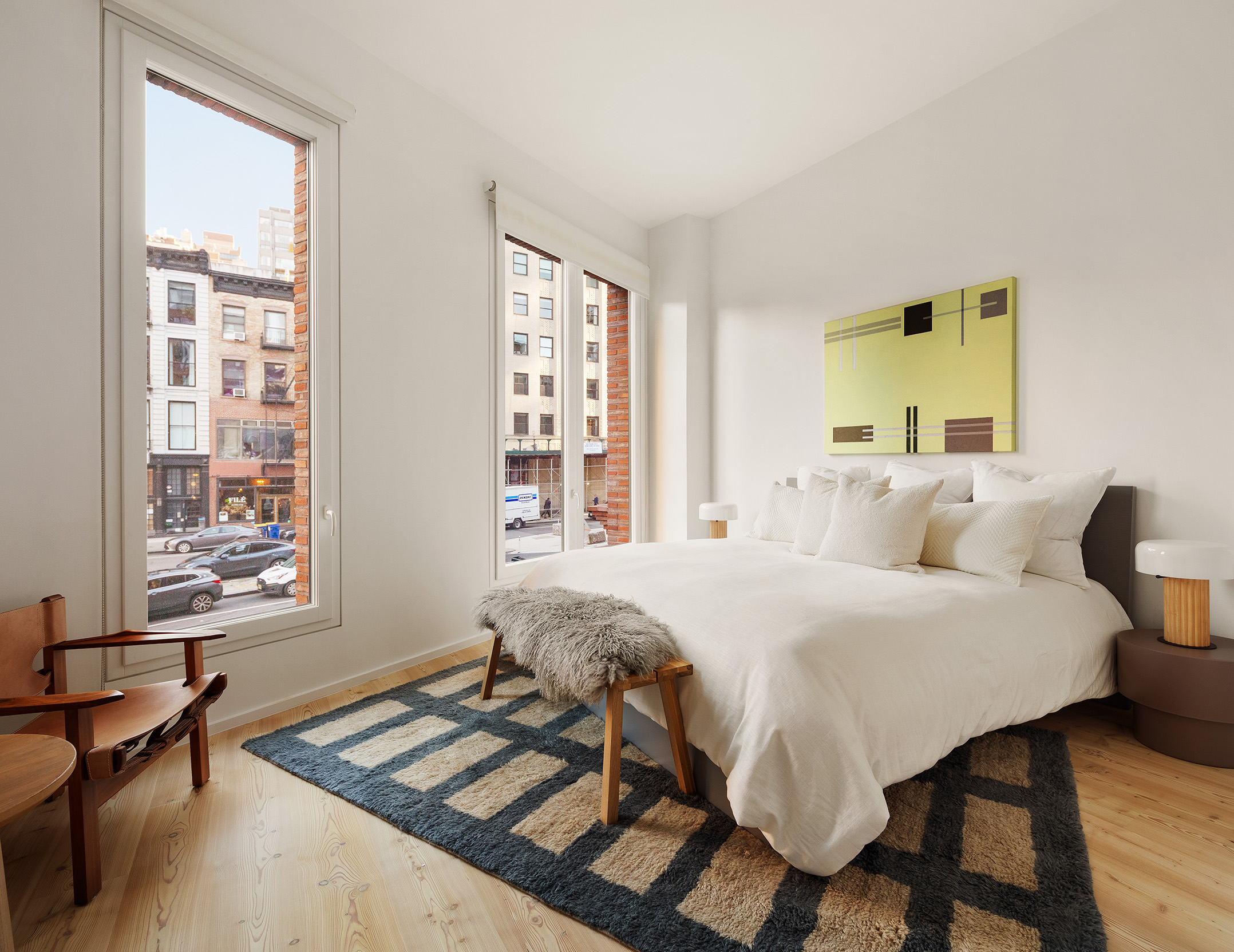 1 Avenue Of The Americas, Unit 2N Manhattan, NY 10013 - Photo 7 of 15 a spacious bedroom with a bed and a window
