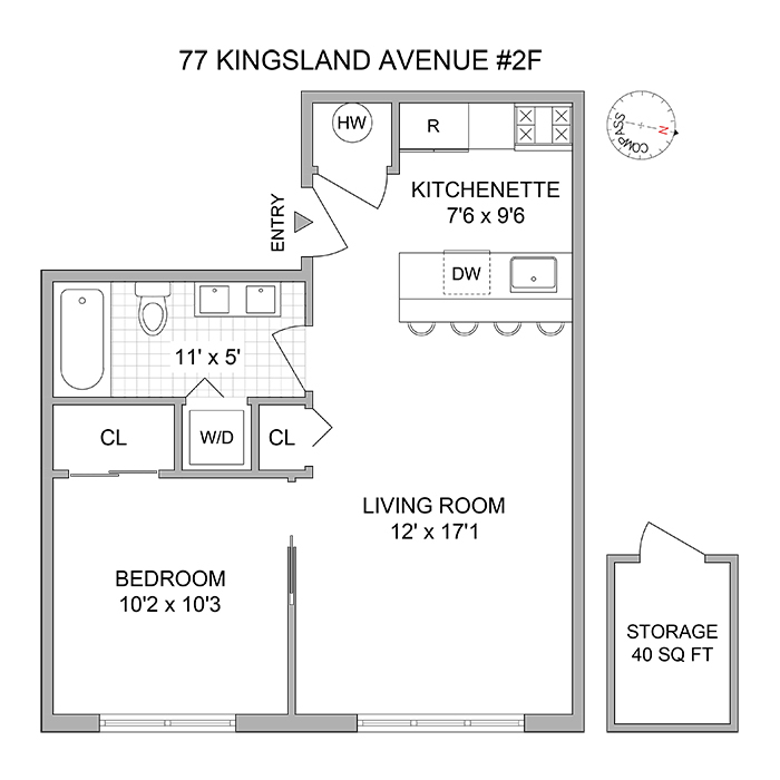 77 Kingsland Avenue, Unit 2F Brooklyn, NY 11211 - Photo 10 of 10