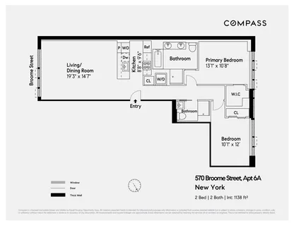 $2,450,000 | 570 Broome Street, Unit 6A | Hudson Square