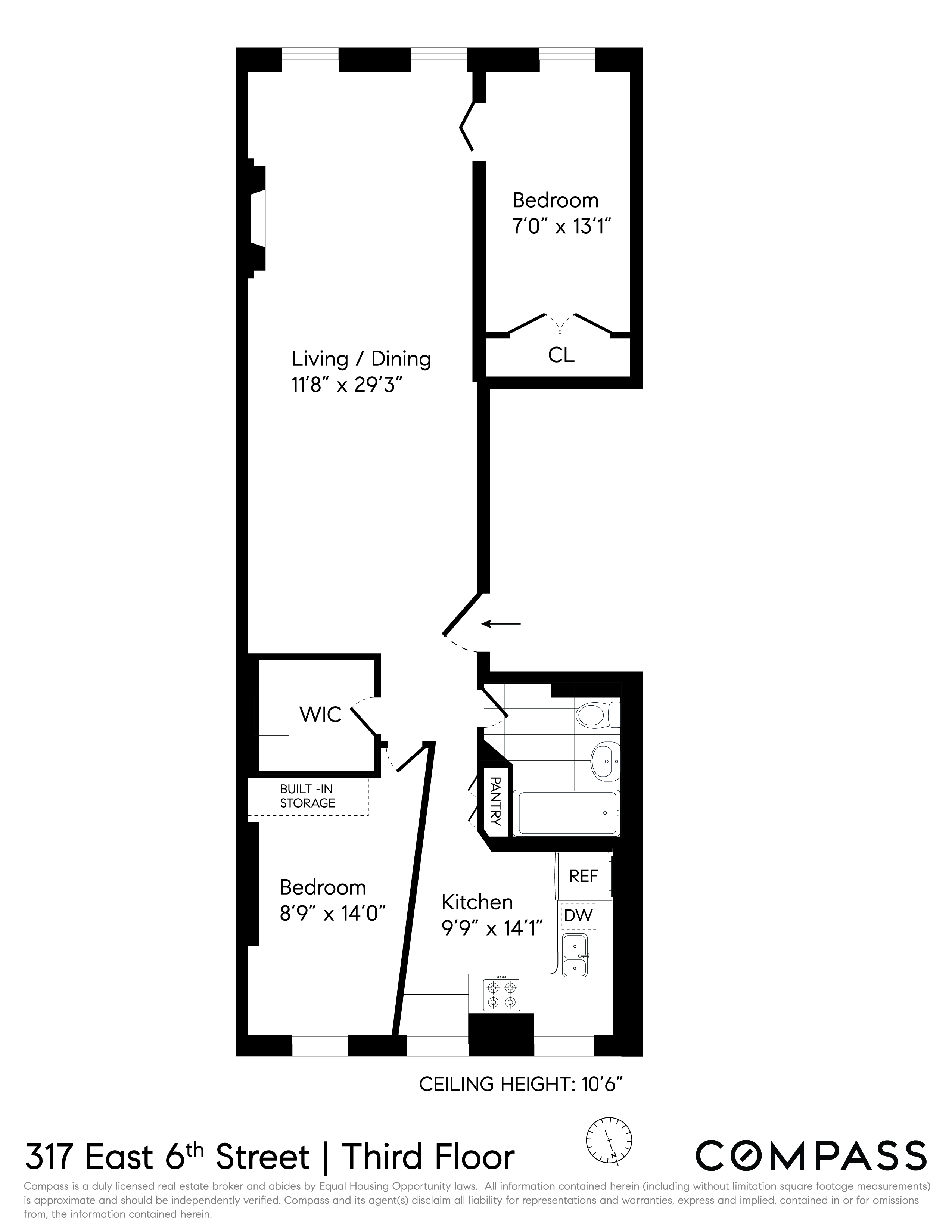 317 East 6th Street 3 E. Greenwich Village New York NY 10003