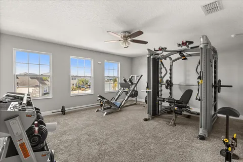 a view of a building with a street