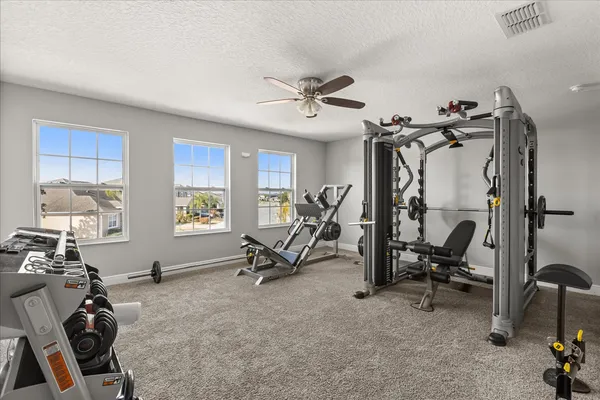 a view of a building with a street