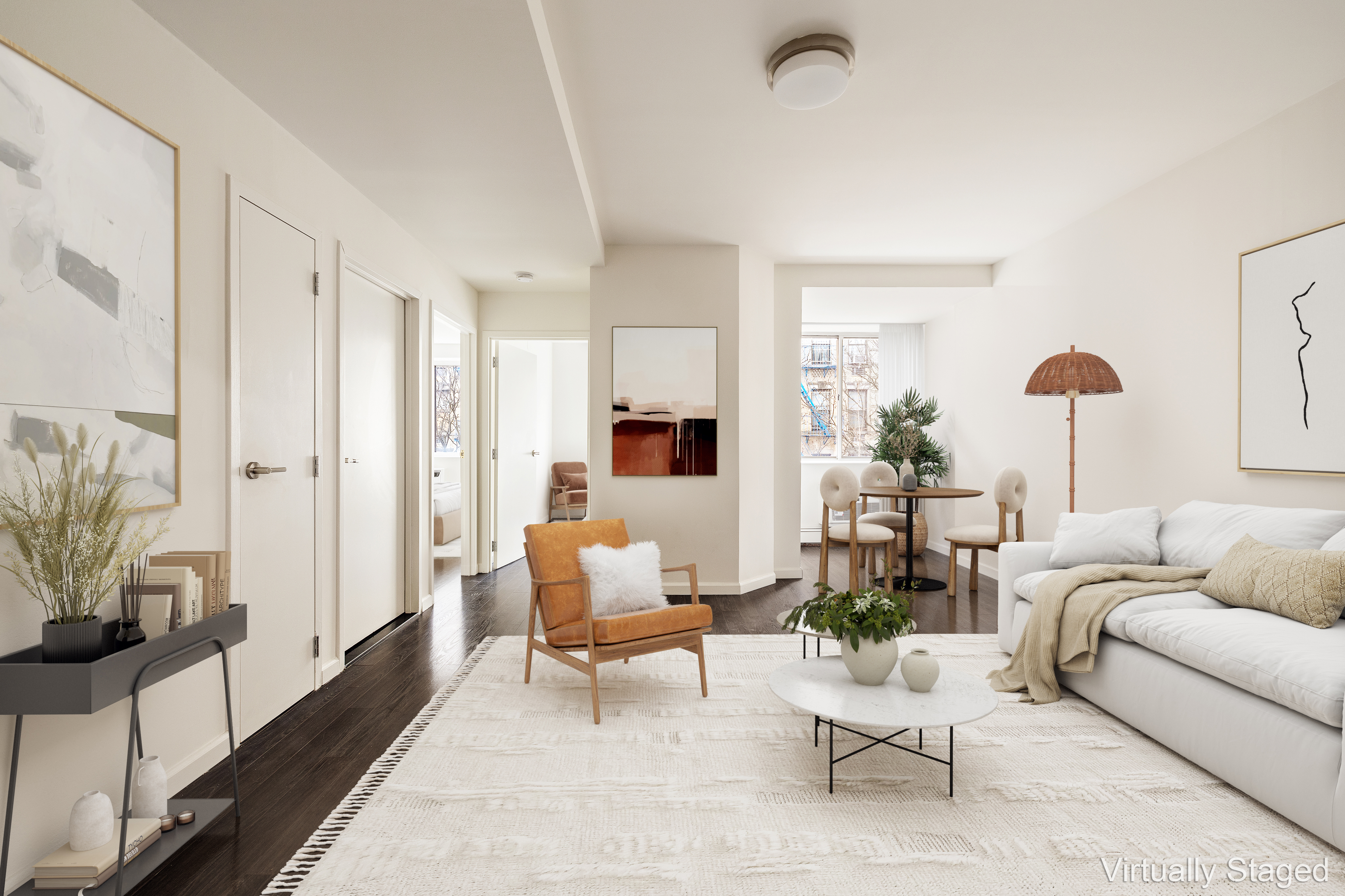 194 East 2nd Street, Unit 5L Manhattan, NY 10009 - Photo 4 of 12 a living room with furniture and a couch