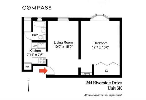 $500,000 | 244 Riverside Drive, Unit 6K | Upper West Side