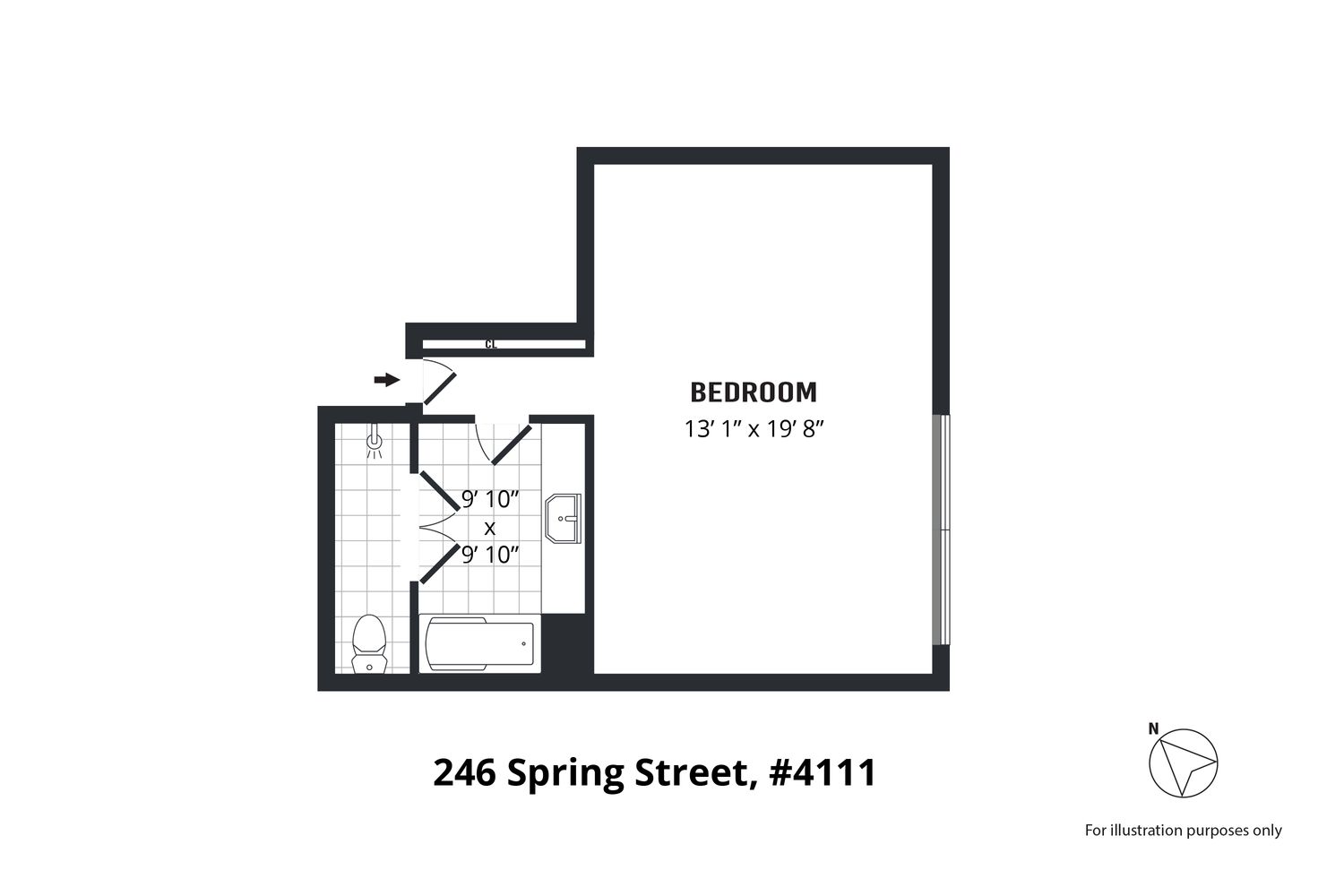 246 Spring Street, Unit 4111 Manhattan, NY 10013 - Photo 19 of 19 a picture of a bench in front of a wall