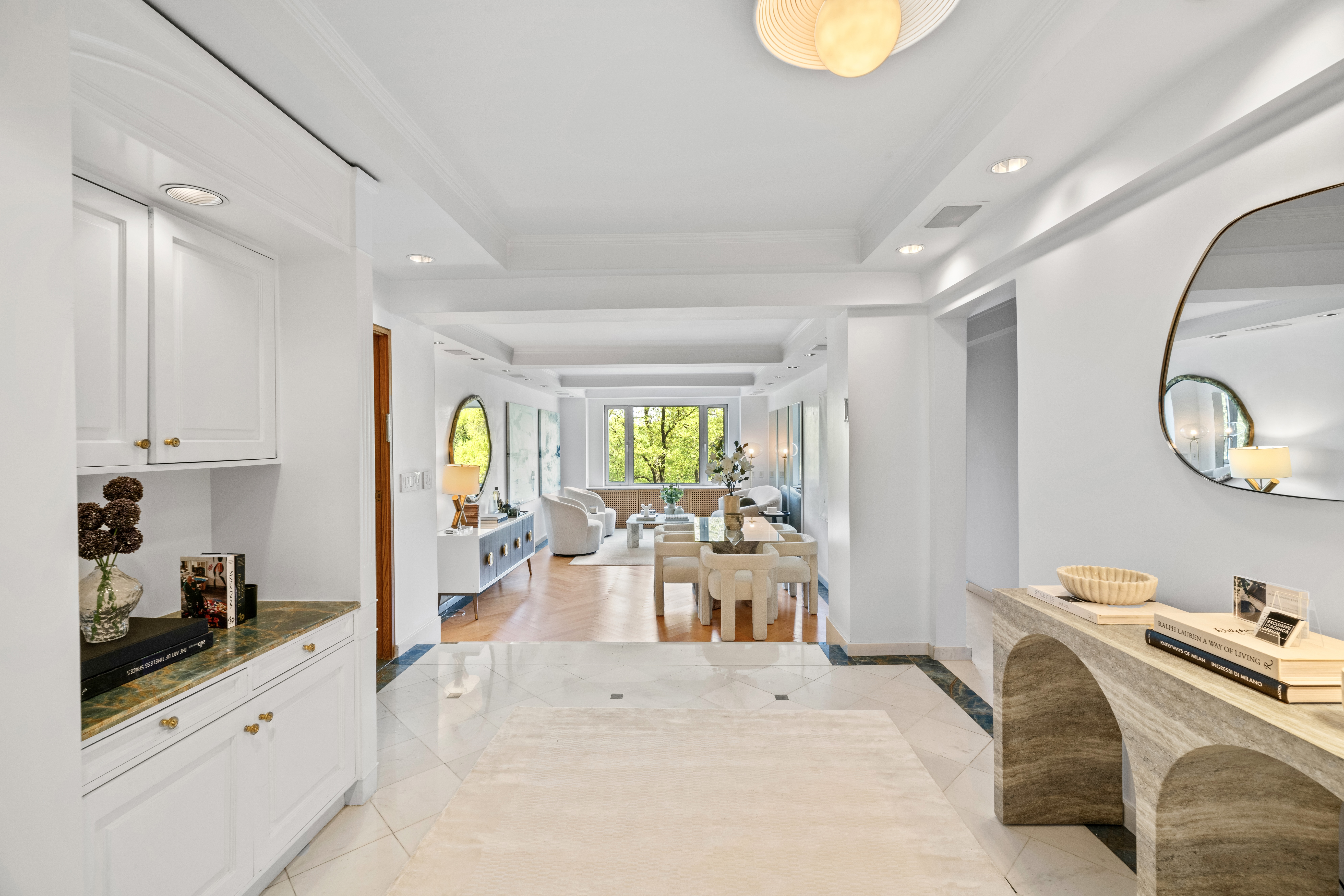 120 Central Park South, Unit 6AB Manhattan, NY 10019 - Photo 6 of 17 a view of a living room and a window