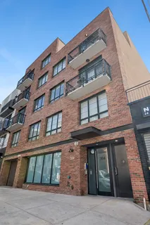 a front view of a building