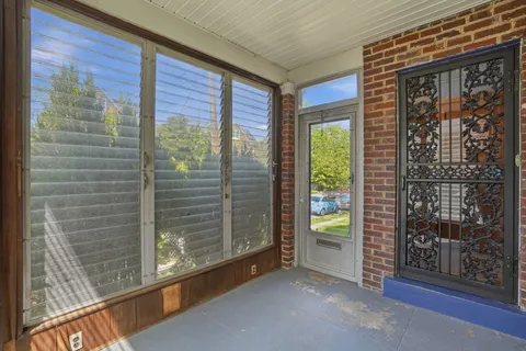 a view of front door