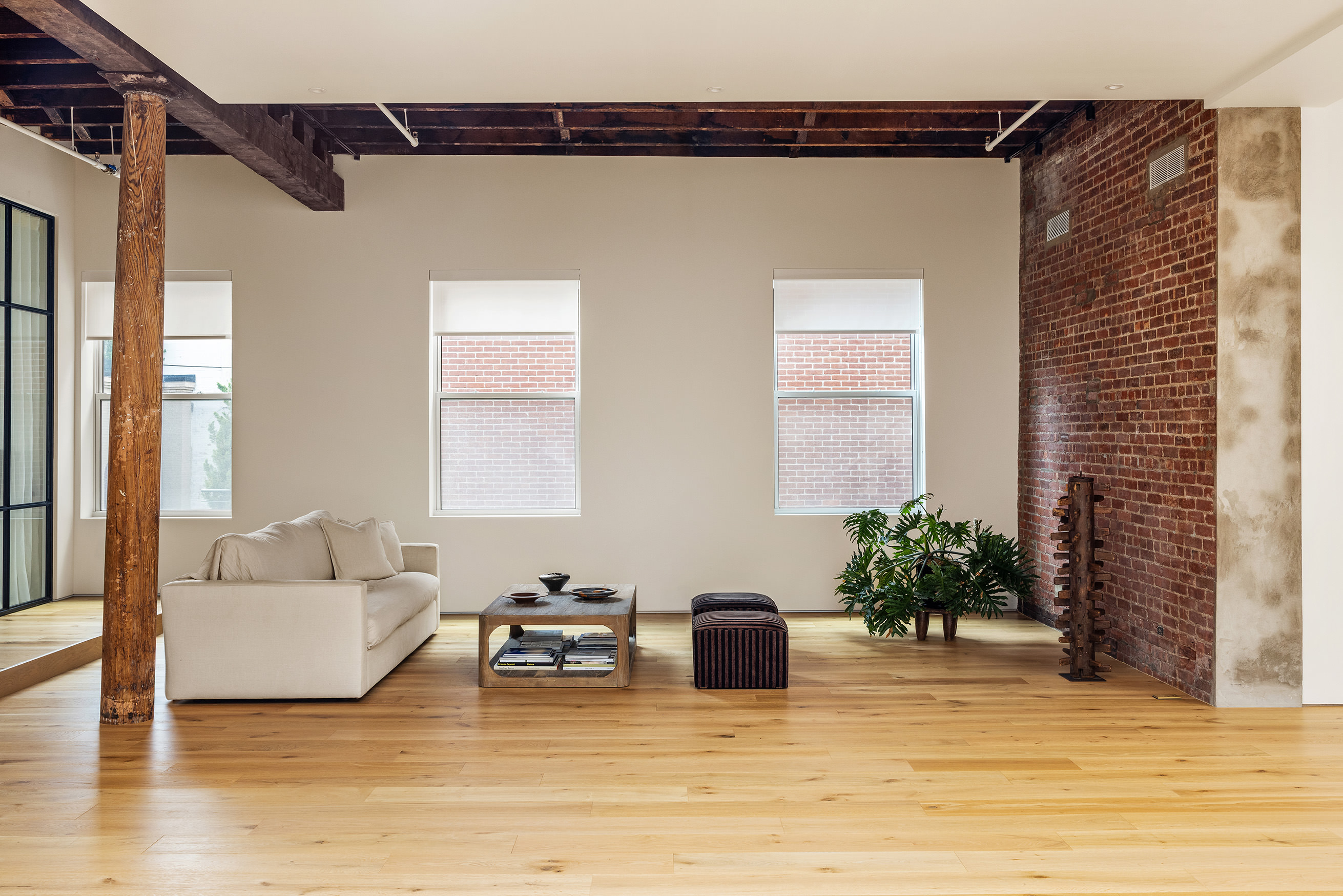 477 Broome Street Manhattan, NY 10013 - Photo 2 of 18 a living room with furniture and a potted plant