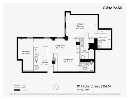 $1,450,000 | 111 Hicks Street, Unit 16LM | Brooklyn Heights