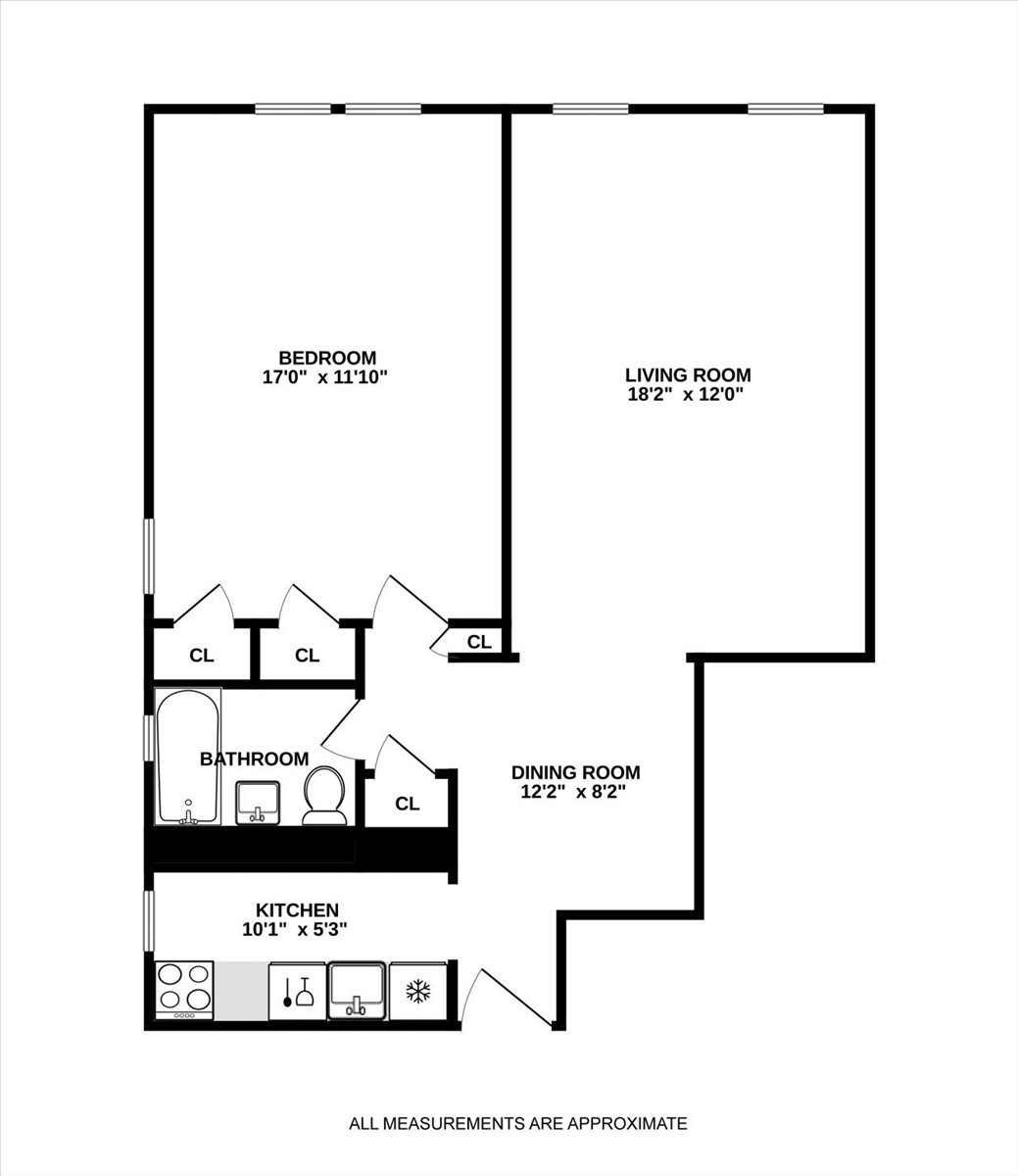 360 Clinton Avenue, Unit 1D Brooklyn, NY 11238 - Photo 16 of 17 a picture of a black and white photo