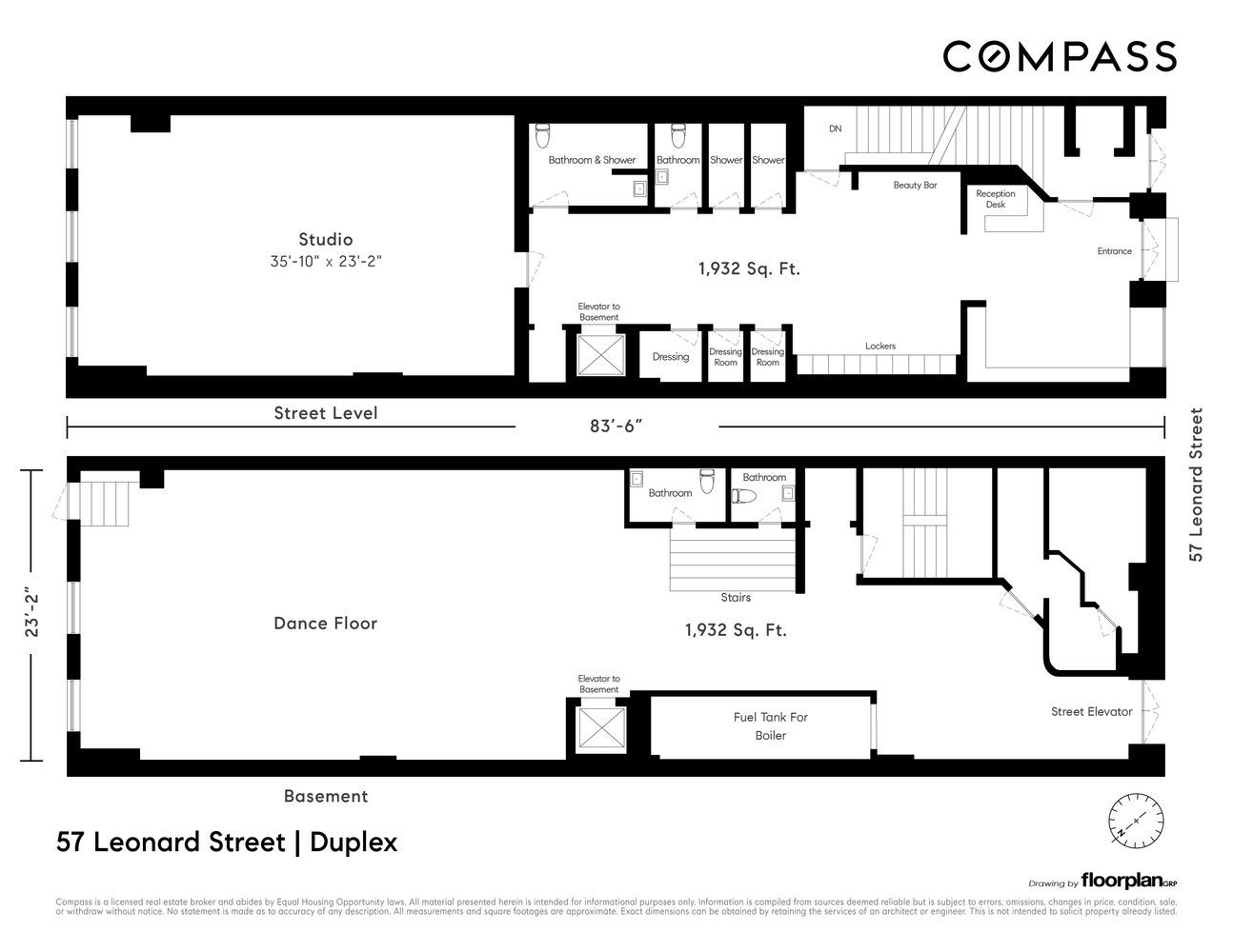 57 Leonard Street, Unit 1FLR/BASEMENT Manhattan, NY 10013 - Photo 9 of 9 a picture of a black and white photo