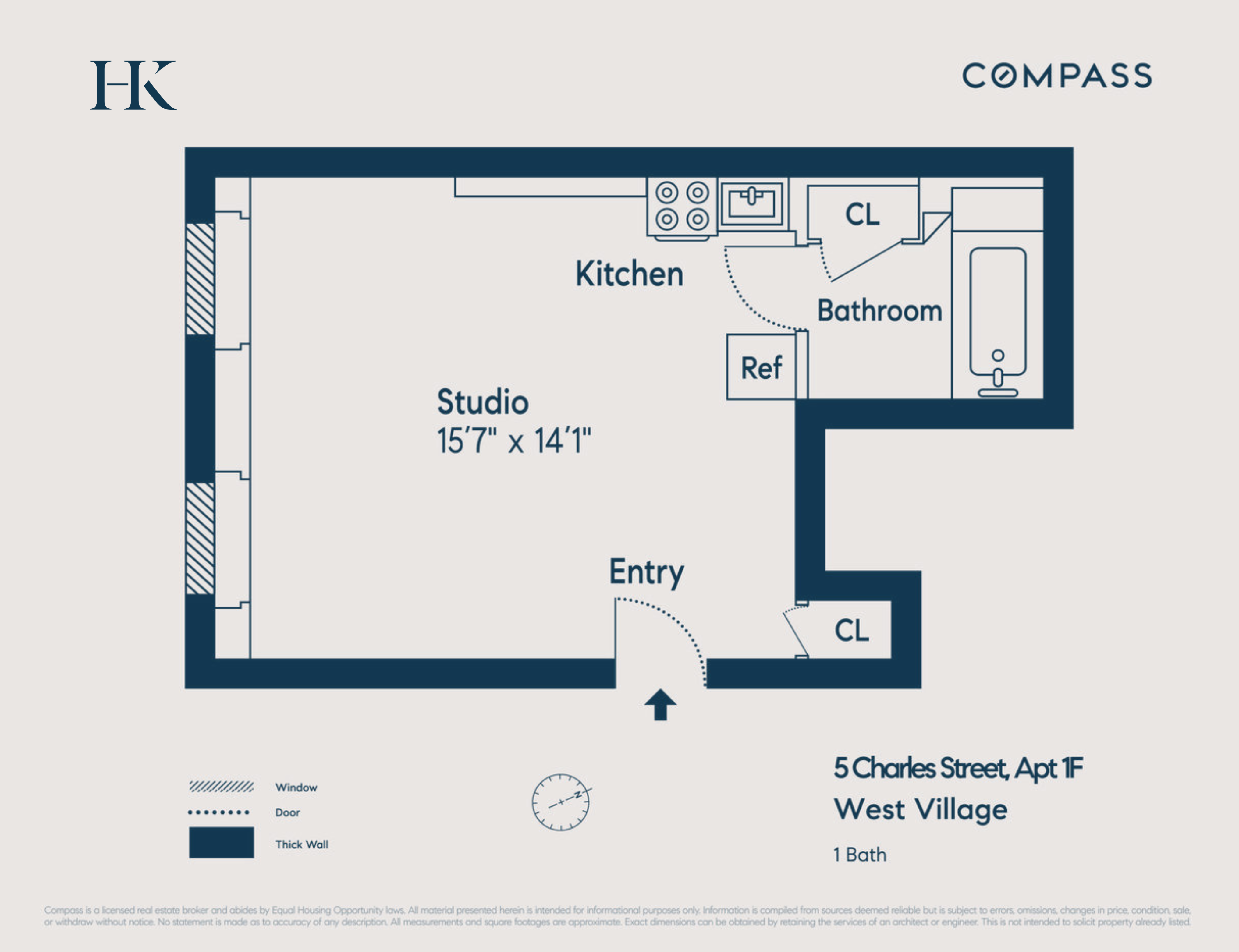 5 Charles Street, Unit 1F Manhattan, NY 10014 - Photo 5 of 5